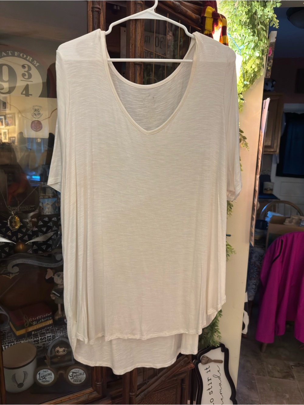 Maurices white Rayon Top